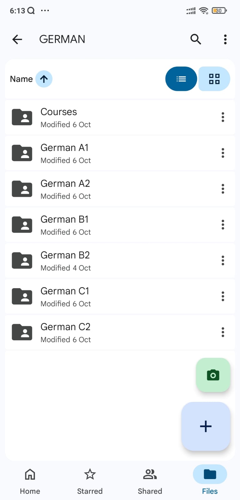 A1 to C2 German level folders inside the bundle